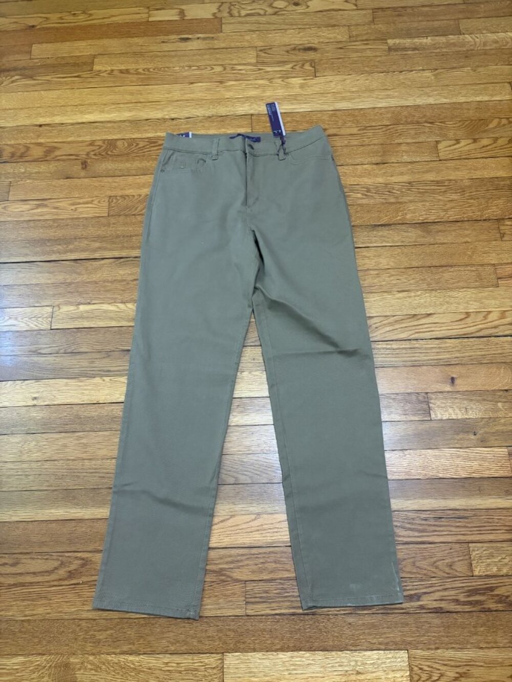 Gloria Vanderbilt Amanda Slimming Tapered Jeans Size 12 Brown Stretch Denim NWT